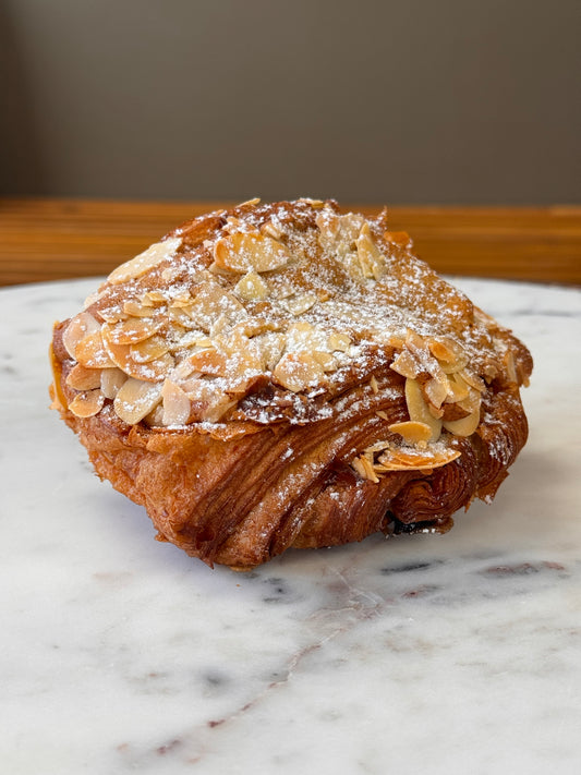 Double baked chocolate croissant